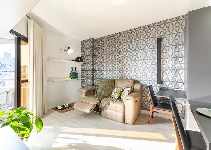 Flat With Pool Sea View Of Praia De Santos