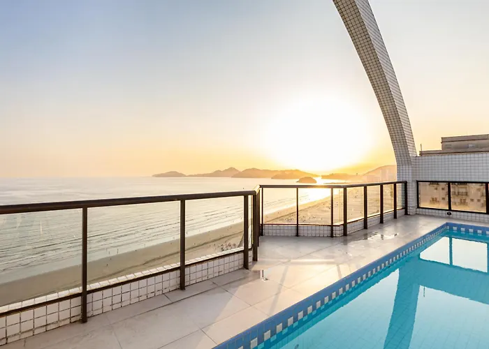Flat With Pool Sea View Of Praia De Santos